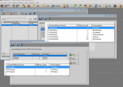 Billing Cycles Screenshot
