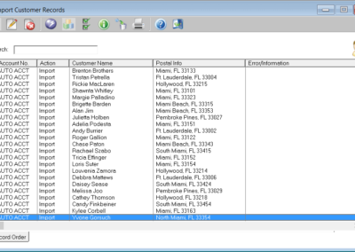Import Customers Screenshot