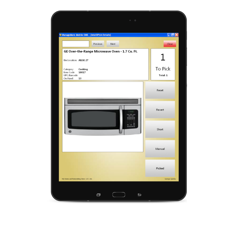 Mobile OMS Pick Details
